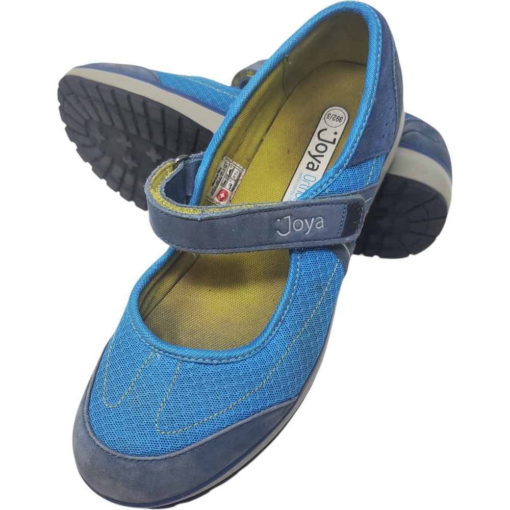 Joya Monica Sky Blue Mary Jane Orthopedic Walking Shoes Womens 8.5 Ortholite